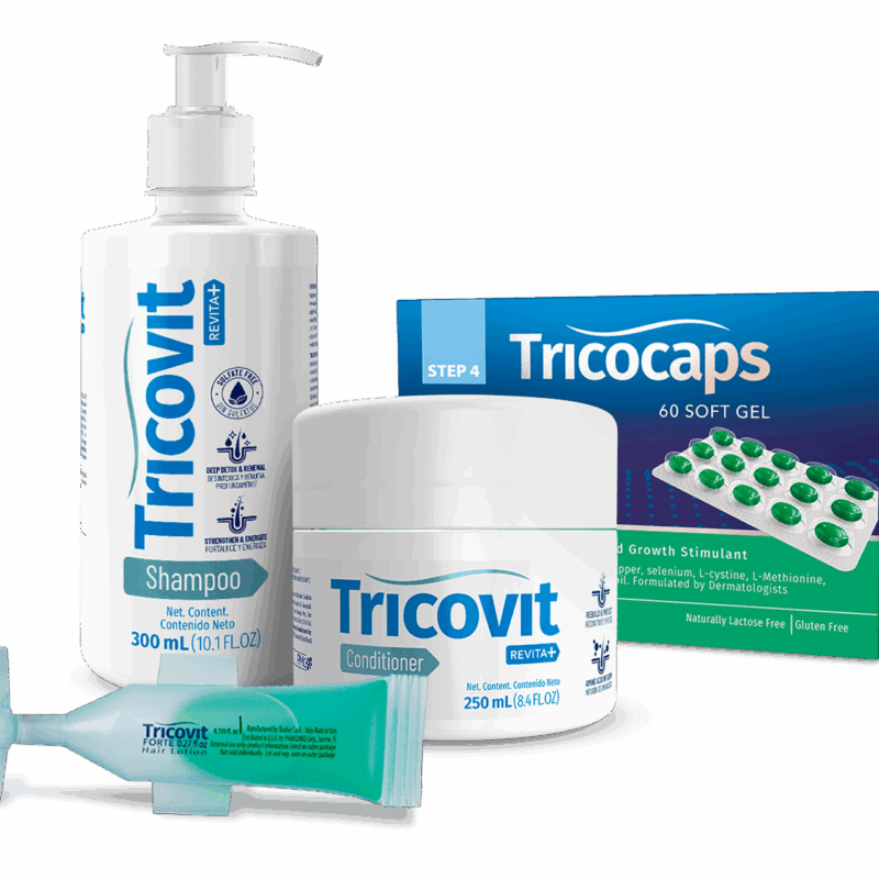 All Four Balance & Repair (REVITA+ Shampoo/Conditioner + Tricocaps + Forte Lotion)